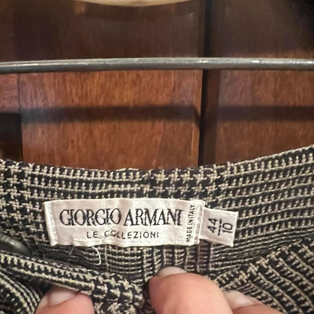 Giorgio Armani Black and White Trousers